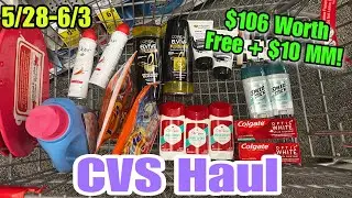 CVS Haul - All Free+ $10 PROFIT! Easy Coupon Deals! 5/28-6/3/23