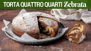 TORTA QUATTRO QUARTI ZEBRATA la Ricetta Facile di Buon'Idea