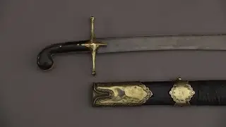Moderate restoration of a Ottoman Yataghan short sword