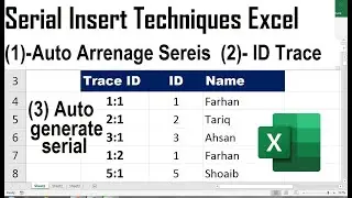 how to create a serial number generator in excel
