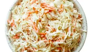 COLESLAW EASY TUTORIAL || How to make coleslaw