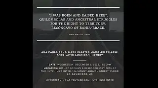 Ana Paula Cruz, 'Black Families and Diasporic Experience'