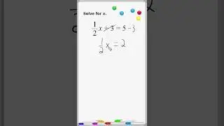Solve Equation With Fractional Coefficient