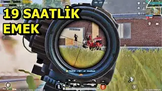 19 SAATLİK EMEK 1 SAATLİK BATUR GAME ! SOLO VS SQUAD PUBG MOBİLE