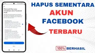 Cara Menghapus Akun Facebook Sementara Terbaru | Nonaktifkan Akun Facebook Sementara