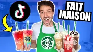 Je teste des recettes STARBUCKS DRINKS TIKTOK (partie 2) - CARL IS COOKING