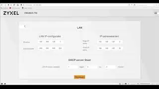 ZyXEL - VMG8825-T50 Subnet Settings