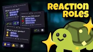 Self Roles!!! Easy Reaction Roles (Carl-Bot Guide)