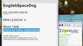 SQL Server Mini-Lesson 4 - Many-to-Many Relationship (movie table)