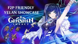 F2P Friendly C0 Yelan + Favonius Warbow Solo Damage Showcase