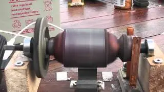 Open DC motor -- school project