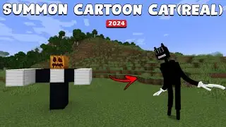 How to Summon CARTOON CAT in Minecraft (All Editions) 101% WORKING!