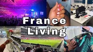 Watching my first Football Match|| Music Concert|| Inside Univ Lille|| Grocery shopping