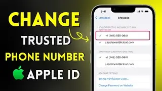 How to change Trusted phone number Apple Id