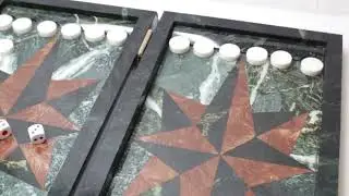 Нарды "Звезда" из змеевика и лемезита (48х22х5 см) - обзор от магазина подарков "Счастливый случай"