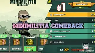 MINIMILITIA GAMEPLAY | COMEBACK GAMING🤓