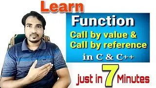 Function call by value & call by Reference in C &  C++ | call by Reference | MAJID IQBAL | MajiTech