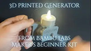 DIY Generator from Bambu Labs Maker's Beginner Kit - use an DC Motor as generator (Assembly guide)