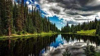 Relax music ambient healing meditation sleep chill lake