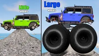 Large vs Little Wheels #36 - Beamng drive