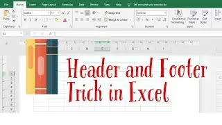 Header and Footer Tricks in Excel - Live Demo Step By Step Discussion. Excel Tips and Tricks.
