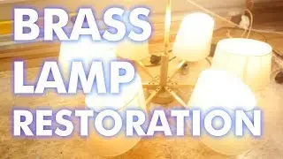 Brass Ceiling Lamp Restoration