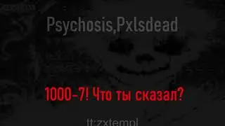 Psychosis,prod.PxlsDead - 1000-7! Что ты сказал? (текст песни)