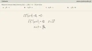 Matura exam May 5, 2017 - task 9