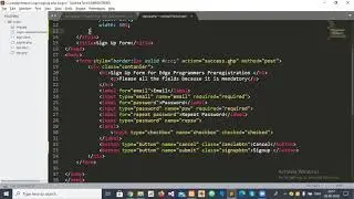 Signup Form in php using mysql