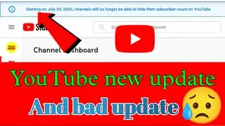 Bad Update For All Creators !Subscribers Hide Features (No More ) 😭 | technology 79