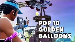 Pop 10 Golden Balloons - Fortnite Season 7 Week 9 Challenges