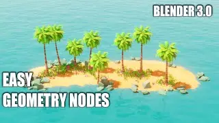 Easy Geometry Nodes - LowPoly Diorama BLENDER3.0