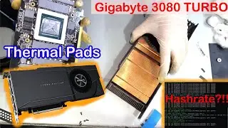 Gigabyte RTX 3080 TURBO 10G | Thermal Pads Replacement - Fix RTX 3080 Memory Temperatures for Mining