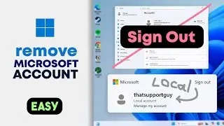 How to Remove Microsoft Account in Windows 11