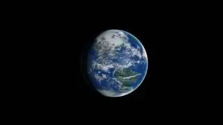 Realistic Earth Rotating Animation