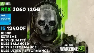 Warzone 2 - RTX 3060 12GB + i5 12400F - Extreme DLSS All Settings Tested 1080p Benchmark!
