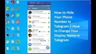How to Hide Your Phone Number in Telegram | How to Change Your Display Name in Telegram | Telegram