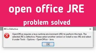 open office java runtime problem solved permanently