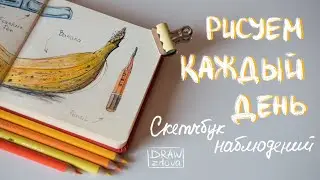 Заполняю скетчбук || Рисую каждый день || Дневник наблюдений в зарисовках
