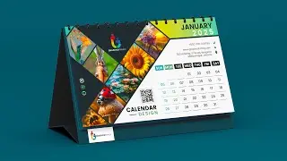 How to Design Creative Desk Calendar 2025 in Adobe Photoshop