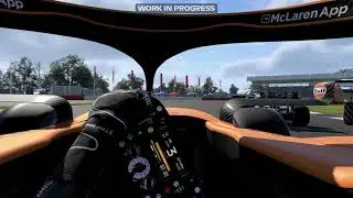 Norris on Silverstone - Cockpit view (F1 2021 Gameplay)