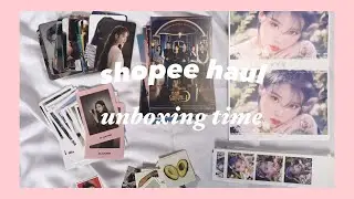 shopee haul photocard, polaroid, etc || unboxing time📦