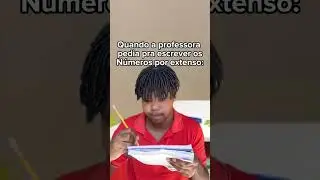 Quando a professora pedia pra escrever os números por extenso: kakakakakakakakakakakakaka #shorts