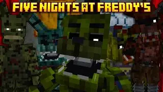 THIS MINECRAFT VANILLA STYLED FNAF ADDON GOT AN UPDATE! (FNAF Props and Stuff Mod Showcase)