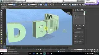 Creating 3d text in Autodesk 3dsMax