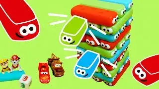 Gusanitos apilables, concurso entre la Patrulla Canina y Cars 3