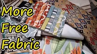 More free fabric once again. How to find free sample fabric to sew and sell