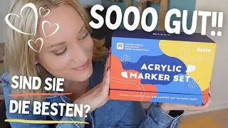 Arrtx Acrylmarker im Vergleich zu Posca - Steine bemalen, Skizzenbuch und Tests