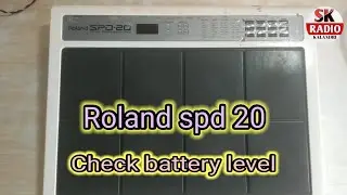 Roland SPD 20 Check battery level / Roland SPD 20 Battery level / Roland SPD 20