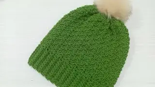 Amazing Crochet Beanie Hat!! I love beautiful texture of this crochet hat🥰
